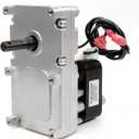 Barbqtime 80606 Auger Motor for US Stove 5660, Bay Front 5660, 5660e, Ashley 5660 AP5660L AP5660 5660L Pellet Stoves, 1 RPM Clockwise with Hole Replacement Auger Motor for USSC/US Stove Pellet Stoves