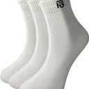 Breathable Organic Natural Cotton Ankle Socks for Men and Women  Lightweight Comfort  Turkish Made 3 Pairs (5-10, White-02)