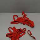 Lilosy Sexy Wireless Choker O Ring Linked Strappy Harness Lingerie Set Outfits 3 Piece (Small, Red)
