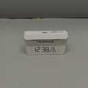 Netzu 3-in-1 Digital Clocks for Living Room with Temperature, Date & Time Display - 4 Levels Birghtness, 3 Volumes, Small & Compact Plug-in Alarm Clock for Bedroom, Office (Black)