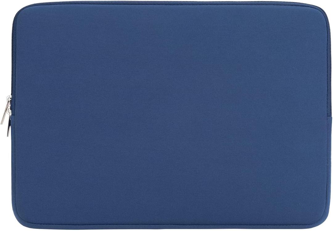 RAINYEAR 14 Inch Laptop Sleeve Case Protective Soft Padded Zipper Cover Carrying Computer Bag Compatible with 14" Notebook Chromebook Tablet Ultrabook (Navy Blue)