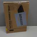 Koville Marble Tray, 12"x8" Natural Stone Vanity Tray for Countertop Bathroom Kitchen Dresser, Decorative Marble Catchall Trays for Perfume Jewelry, Rectangular Serving Tray(Beige)