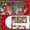 Kosiz 6 Pcs Christmas Diamond Art Kits Merry Christmas Diamond Painting Kits for Adults Let It Snow DIY Cartoon 5d Rhinestones Crafts with Tools for Home Wall Decoration Holiday Gifts