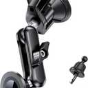 Magnetic Car Phone Holder [3-in-1] for Dashboard, Windshield & Vent, with Strong Suction Cup, Adjustable Metal Arm & 360 Rotation, Universal Phone Mount for All Cell Phones