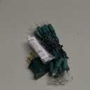 Glooglitter 5 Feet 20 Bulbs Vintage Short Mini Light String, Christmas Lights Outdoor/Indoor, Clear Bulbs on Green Wire, 4-inch Spacing Fairy Lights(Warm White,Non-end-to-end)