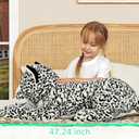 MaoGoLan 47” Snow Leopard Stuffed Animal for Kids Girls - Giant Stuffed Leopard Cheetah Plush Toy Big Large Tiger Safari Stuffy, Mothers Day Valentines Birthday Gifts Baby Shower Party Decor