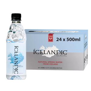 Icelandic Glacial Natural Spring Alkaline Water, 16.9 Fl Oz (Pack of 24) (EXP 04/16/28)