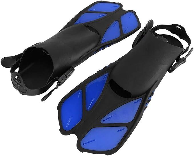 Swimming Flippers, Adjustable Adult Diving Fins Comfortable Snorkeling Swimming Flippers Assistant Equipment