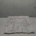 Furry Pet Bed/Mat (Convertible) - Grey, 24"L x 20"W x 3"Th