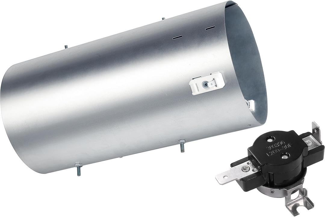 Dryer Heating Element Kit - 307178 Dryer Heating Element and 303396 Dryer Thermostat (L200-30) Replaces 484249 AP4038069, Compatible with may-tag cro-sley and interna-tional dryers