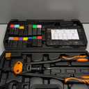 16" Rivet Nut Tool, Nutsert Rivet Nut Tool Kit with 15 Metric and SAE Mandrels, 281Pcs Rivet Nut Assortment Kit and Rugged Carrying Case