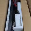 61 Key Portable Electronic Keyboard Piano w/Lighted Full Size Keys, LCD, Headphones, X-Stand, Stool, Music Rest, Microphone, Note Stickers, Built-In Speakers,3 Teaching Modes