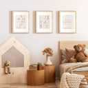 2 x upsimples 12x16 Picture Frame, Display Pictures 8.5x11 with Mat or 12 x 16 Without, Wall Hanging Poster Frames, Natural, 1 Pack