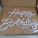 Happy Birthday Neon Sign, Happy Birthday Light Up Sign, Neon Happy Birthday Sign, Happy Birthday Led Sign for Backdrop All Birthday Party Decoration USB Powered Warm White,16.5"x 12" (Plug not provided)
