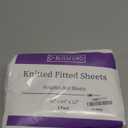 BLISSFORD - 2 Pack Fitted Hospital Bed Sheets with Elastic All Around for a Cotton Rich Soft Knitted Jersey Sheet, 36” x 84” x 12”