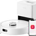 Roborock Q7 M5+ Robot Vacuum and Mop, Upgraded from Q5 Max+, Up to 7-9 Weeks Self-Empty, 10000Pa Suction, Dual Anti-Tangle System for Pet Hair & Carpet, PreciSense LiDAR Navigation, App Control, White