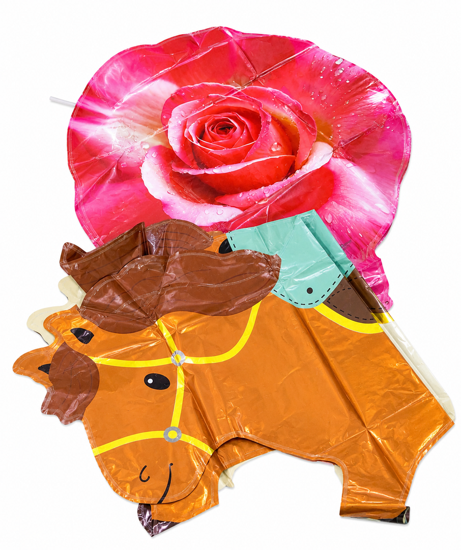 Birthday Party Decorations Supplies ballon Horse and Rose