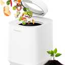 Electric Composter for Kitchen, 4L Smart Countertop Compost Bin, Odorless | Low Noise | Auto-Cleaning | Turn Food Waste into Fertilizer Within 3 Hrs, Indoor Food Waste Compost Machine, Gifts