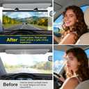 Sun Visor Extender for Car, Visor Extender Attachment for Car, Adjustable Visor Extender Sun Blocker UV400, Polarized Sun Visor Extender, Anti-Glare, UV Protector (1 Pack, X-Large)