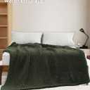 YnM Cotton Weighted Blanket, Handmade Chunky Knitted Design, Soft and Cozy, Temperature Regulating and Breathable, Machine Washable Throw for Sleep or Home Decor (Pine Green, 48x72 Inch, 20lbs)