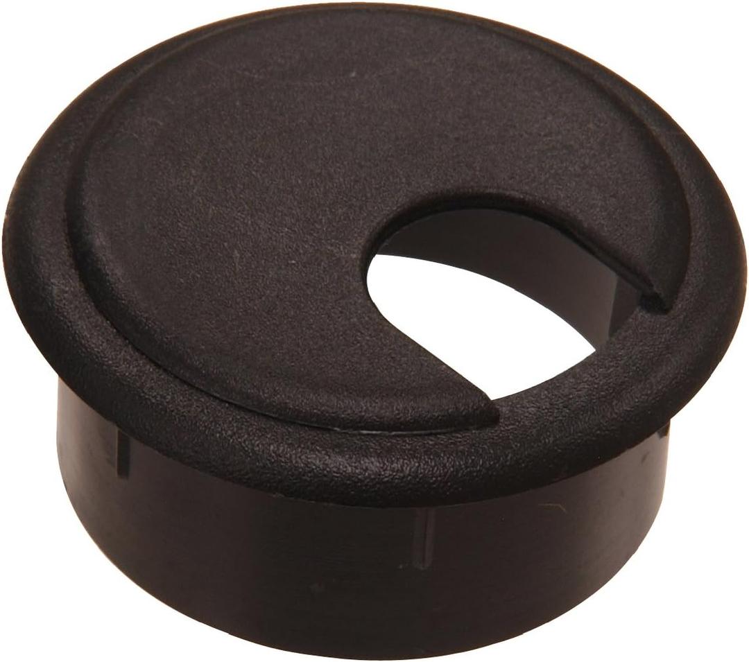 The Hillman Group 59090 2-1/2-Inch Black Grommet with Cap