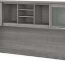 Bush Home Somerset 72W Desk Hutch in Platinum Gray