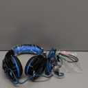 BENGOO G9000 Stereo Gaming Headset for PS4 PC Xbox One PS5 Controller, Noise Cancelling Over Ear Headphones with Mic, LED Light, 7.1 Surround Sound, Soft Memory Earmuffs for Nintendo Xbox Series X|S (Blue)