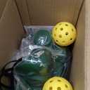 681PBH Pickleball Machine with Auto Swing, 3 Angles & 4 Speeds Adjustable, Portable Pickleball Launcher for Indoors & Outdoors Practice, Powered by Power Bank/Batteries/AC Power, for Beginners