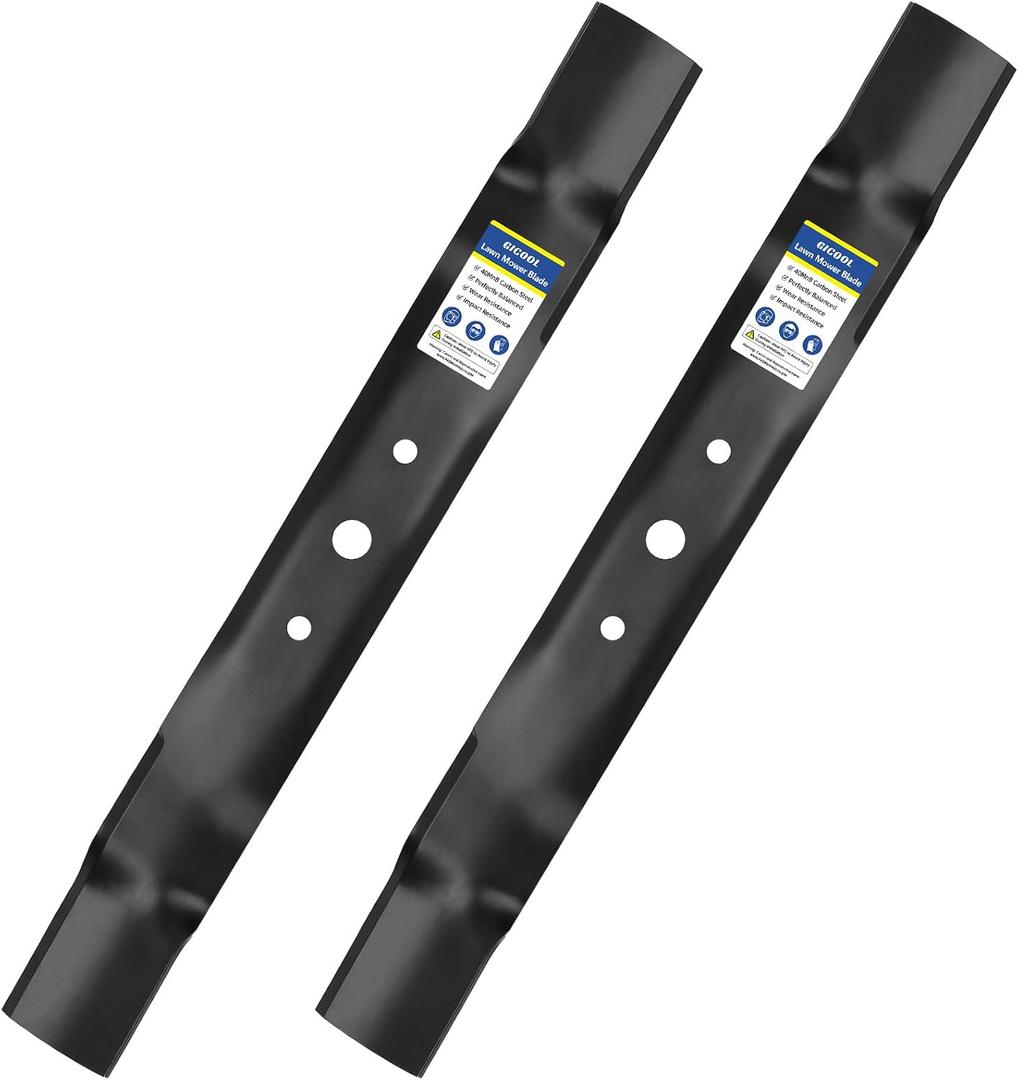 GICOOL GX20249 Mulching Mower Blades for John De ere 42 Inch L100, L110, L111, L118, LA100, LA105, Replaces OEM GX20249, GX20433, GY20567, M128485, 11/16" Round Center Hole