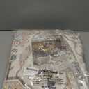 Round Rug Living Room Rugs: 6Ft Washable Boho Neutral Large Circle Soft Indoor Floral Stain Resistant Floor Farmhouse Carpet for Bedroom Nursery Kids Playroom Office Dining Room Dorm Home- Cream Blue