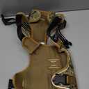 Rabbitgoo Tactical Dog Harness for Large Dogs No Pull Adjustable Military Vest with Handle MOLLE Reflective Heavy Duty Dog Vest for Walking Training Hunting Outdoor  Dog Brown Camo, XL(Chest:23.6-41.89", Neck:21.7-32.3",Back:9.1")