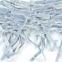 Dusty Blue Velvet Ribbon Christmas Bow 5 x 7 Inches Premade Blue Bows for Christmas Tree Hanging Decorations Gift Wrapping Wreaths Crafts Outdoor Indoor Home Decor Wedding, Pack of 24