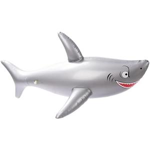 2 Shark Toy - Pool Toyy | Inflate Toys | Inflatable Sharks | Large Blow Up Shark | Fish Pools Float | Animals Party Decorations | Stylish Realistic poolls Accessories for Birthday