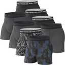 Pair of Thieves Soft Cotton Boxer Briefs for Men Pack (8 Pack) - Tagless Mens Underwear for All-Day Comfort and Support - Small - Black/Grey
