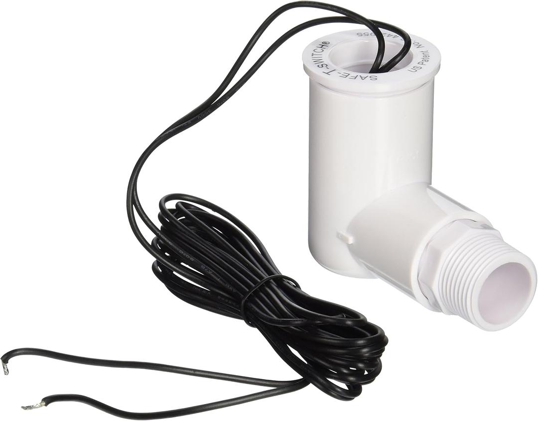 RectorSeal Safe-T-Switch 97637 Condensate Overflow Switch, Easy Access, Condensate Drain Shut Off System, Magnetic Reed Switch, HVAC, Includes 3/4" Adapter