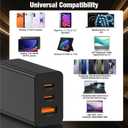 Super Fast Charger PD/QC 3.0 100W(in total), Typc-C Charging Block 65W for Samsung Galaxy S26 Ultra S25/S24 Plus,Tab,MacBook, iPhone 17/16/15Pro Max,iPad Air,Android, 3+3FT USB &6+6+10+10FT USBC Cable