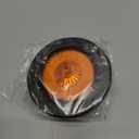 NEW SUN 2-Pack 2.5 Inch Round Amber LED Trailer Marker Lights - IP67 Waterproof, Halo & Neon Design with Soft Rubber Grommet Flush Mount for Utility Trailer, Truck, Camper, RV, Boat