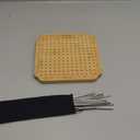 CraftyManor 7.6 in Blocking Boards for Crochet Projects with Rose Pattern, Crochet Blocking Board with Pegs, Granny Square Blocking Board with 20 Stainless Steel Pegs, Bamboo