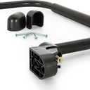 Camco Fold-Away RV Grab Handle - Provides Secure Hold for Entering & Exiting - Measures 18-in, for Smaller RVs & Trailers - Easily Installs Beside RV Door, Hardware Included - Black (42197)