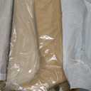 festooning Women's Knee High Boots Pointed Toe Inner Zipper Western Cowboy Boots Pull On Chunky Heel Wide Calf Tall Boots for Ladies Size 9