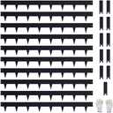 Pmango 10-Pack Galvanized Steel Landscape Lawn Edging 4.5 inch Height Black