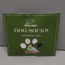 EXPAWLORER Anti Slip Dog Socks to Prevent Licking Paws, Dog Shoes for Hot Pavement, Dog Booties for Small Medium Large Senior Dogs, Traction Control Boots & Paw Protectors for Hardwood Floors (Medium (4 Count), Khaki)