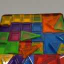 Mini Magnetic Tiles,78PCS Travel Magnetic Tiles Set with Iron Box,Portable Building Blocks for Kids Ages 3+,Car Airplane Travel Essentials Kids Toy,Creative STEM Toys Birthday Gift for Boys & Girls