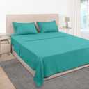 Mejoroom Full Size Sheet Set - Extra Soft Luxury Brushed Microfiber Sheets with 16 Inch Deep Pocket - Soft, Breathable, Wrinkle, Fade & Stain Resistant- 4 Piece (Full, Teal)