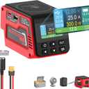 300W Voltage Regulator Compatible with Milwaukee 18V Battery (Battery Not Included), 230V Adjustable DC Output, 100W Type-C PD Fast Charging, 15W Wireless Charger