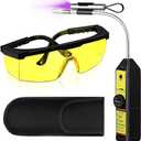 AC Leak Detector Kit, WJL-6000UV Refrigerant Leak Detector Auto Air Conditioner Tool Test Detection Kit Halogen Gas Leakage Tester UV Protective Glasses AC Sniffer R22 R410A R134A 1234YF
