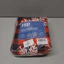 JSD Red Buffalo Plaid Snowflakes Duvet Cover Set Queen Size, 3 Piece Christmas Winter Printed Microfiber Comforter Covers