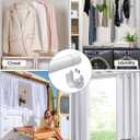Supforce 3 PACK Closet Rods for Hanging Clothes, 17 to 69 Inches Stepless Adjustable Metal Closet Rod, 1.3 Inches Heavy Duty Clothes Hanging Rod for Closet Wardrobes Laundry RV, White