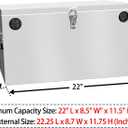 Peastorm Trailer RV Marine Battery Box - 12V Waterproof Stainless Steel Dual Battery Relocation Kit for Boat, Trolling Motor, Kayak (Double Battery Box)