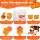 Interactive Dog Toy, 2 in 1 Frozen Treat Toys and Dog Food Dispenser Ball Toys for Training, Reducing Anxiety, Relieving Boredom, Keep Cooling, Large Dogs Chew Puzzle Toy for Medium Large Dogs